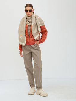 в СОСТАВЕ ШЕРСТЬ ! Большой,теплый двусторонний палантин - Tantino фото 2