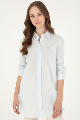 Kad_n A__k Mavi Uzun Kollu G_mlek - U.s. polo assn фото 3