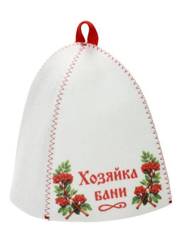 Шапка для бани с принтом "Хозяйка бани"