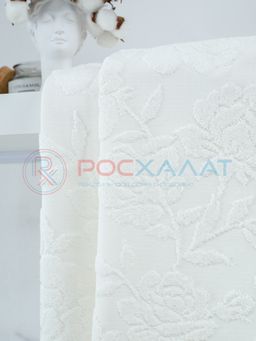 Махровое полотенце жаккардовое Шиповник молочный ПМА-6591 (253) 70х140