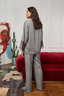 Брюки 51897 Черно-Белый