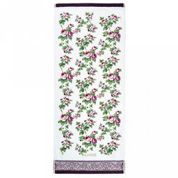 "Япония-2013" Полотенце махровое 50х90см, плотность 300гр/м2, 100% хлопок, "Чайная роза", фиолетовый (красный), Bolangde (Китай)