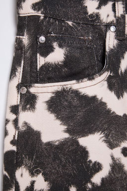 Kahverengi Inek Desenli Dusuk Bel Wide Leg Jeans TWOAW25JE00354 - Trendyolmilla фото 7