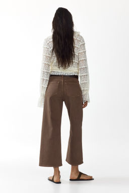 Wide High Waist Ankle Jeans - H&m фото 9
