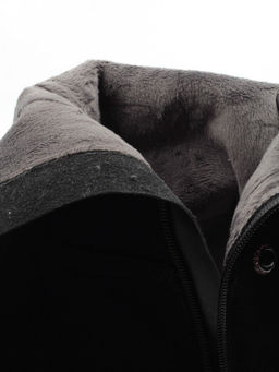 02-A421-371B-2 BLACK Сапоги демисезонные женские (натуральная замша, байка)