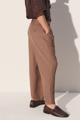 PANTAL?N CRUZADO RELAXED FIT / Gris topo - Zara фото 3