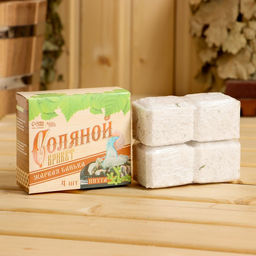 Соляной брикет набор для бани "Жаркая банька", пихта Соляной брикет набор для бани "Жаркая банька", пихта