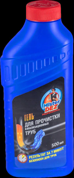 Mister Dez PROFESSIONAL Гель для прочистки канализационных труб (500мл).20
