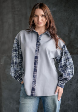 Рубашка 100% вискоза + ФЛАНЕЛЬ 100% хлопок