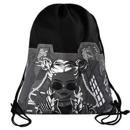Мешок для сменной обуви Феникс+, арт.69156/ 24 ДЕВУШКА С КОСАМИ (36x48 см, полиэстер, шелкография, 1