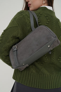 Сумка женская Ц-642.67 серый - Protege фото 4