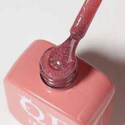 Гель лак для ногтей, с блёстками, трехфазный, 10 мл, LED/UV, розовый (26)
