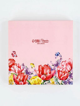 Цена за 5 шт. Коробка-адвент под 9 конфет, Расцветай, 14.5?14.5?2.5 см, кондитерская упаковка