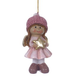 Фигурка декоративная подвесная "Ангел", L4,5 W3,5 H10 см, 2в.