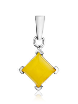 Кулон из натурального янтаря Афина