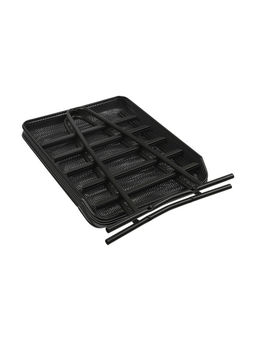 Лоток для бумаг, горизонтальный, металлическая сетка, 5 отделений, чёрный