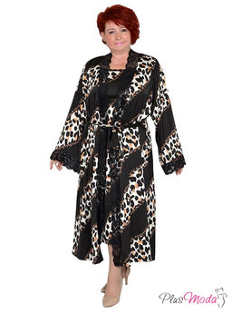 Халат Модель №1591 размеры 44-84 - Plusmoda фото 3