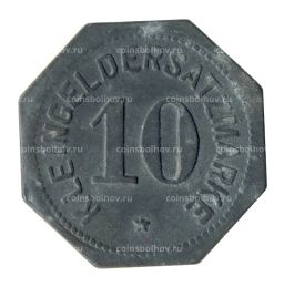 Монета 10 пфеннигов 1917 года Германия  Нотгельд (Майнц)