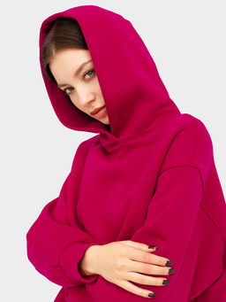 Худи женское в малиновом оттенке темная роза 302792 - Mark formelle фото 13