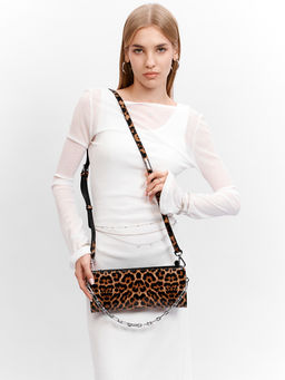 LACCOMA клатч Y2216-леопард лак натуральная кожа полиэстер фото 7