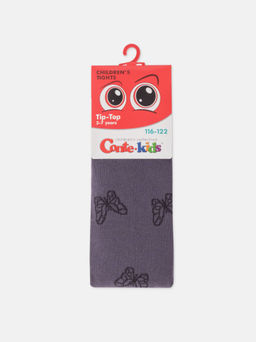 CONTE-KIDS TIP-TOP Колготки детские серо-фиолетовый
