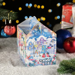 Цена за 5 шт. Подарочная коробка Зимняя Фантазия, 20 x 12 x 19 см - Simaland фото 3