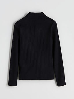 Bal?k?? Yaka K?z ?ocuk Triko Kazak