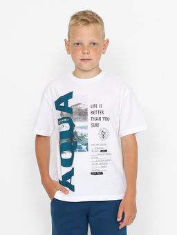 CRB wear/ CSJB 63880-20-422 Футболка для мальчика,белый/Ex.Cherubino