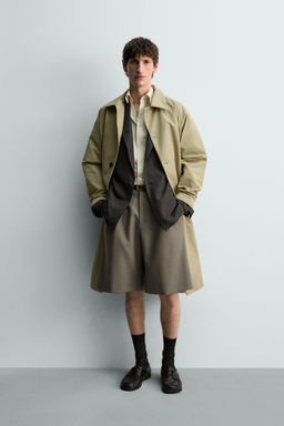 BERMUDA 100% LANA PLIEGUES LIMITED EDITION / Verde medio