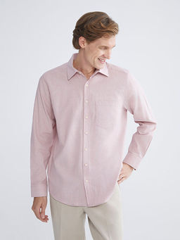Regular Fit Uzun Kollu ?izgili Poplin Erkek G?mlek