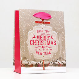 Цена за 12 шт. Пакет ламинированный Новогодний позитив 11,5 х 14,5 х 6 см - Simaland фото 3