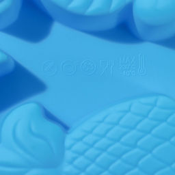 Форма для выпечки Доляна «Морские обитатели», силикон, 26×24×2.5 см, 7 ячеек, бирюзовая