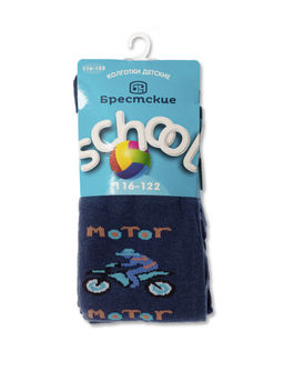 БРЕСТСКИЕ 3280 SCHOOL КОЛГОТКИ ДЕТСКИЕ (рисунок) синий