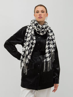 В составе шерсть. Большой теплый двусторонний палантин - Tantino фото 4