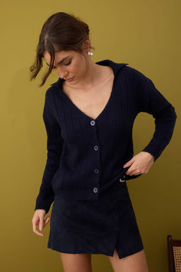 Ekru Yunlu Basic Polo Yaka Triko H?rka TWOAW26HI00084 - Trendyolmilla фото 2