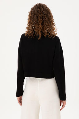 Женский черный трикотажный кардиган Неожиданная скидка в корзине - U.s. polo assn фото 5