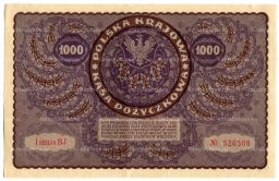1000 марок 1919 года Польша