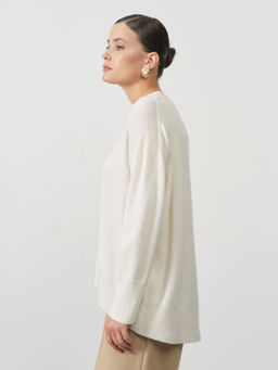 Джемпер из кашемира 1121 кремовый