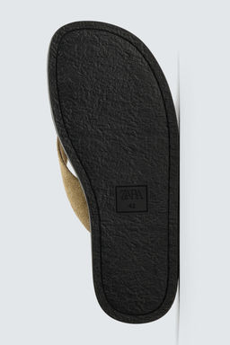 SANDALIA TIRAS PIEL / Beige - Zara фото 7