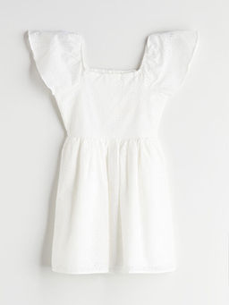 Kare Yaka K?z ?ocuk Elbise