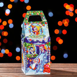 Цена за 5 шт. Подарочная коробка Сказочный замок 11 х 11 х 23,5 см - Simaland фото 2