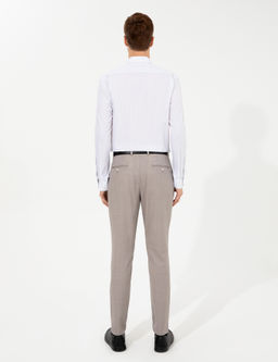 Бежевые брюки из ткани - Cacharel фото 4