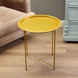 Столик журнальный «Клик Мебель», с подносом, 470×470×510 мм, цвет золотой