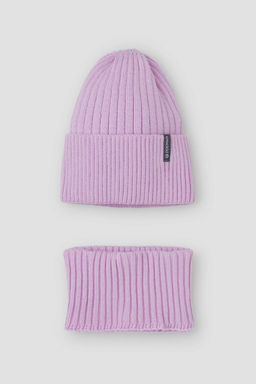 Crockid _ КВ 22012/25/светлая сирень комплект дет (шапка, шарф-снуд)