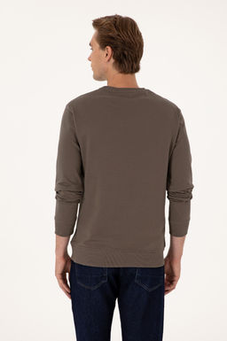 Erkek Vizon Basic Sweatshirt Sepette S_rpriz _ndirim - U.s. polo assn фото 5