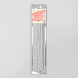 Цена за 10 шт. Сменный файл для пилки, на вспененной основе, абразивность 80, 18 см, фасовка 10 шт, цвет серый - Queen fair фото 4