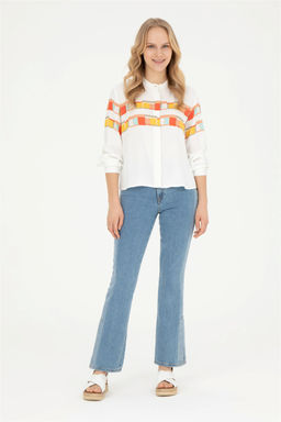 Женская рубашка с длинным рукавом RED - U.s. polo assn фото 4