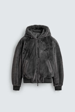 LEATHER EFFECT REVERSIBLE BOMBER JACKET - Zara фото 9