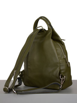 LACCOMA рюкзак Адель-24-L815-хаки эко кожа хлопок фото 2