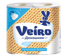 VEIRO т/бумага 2-сл. Домашняя (4 рул.) Белая
